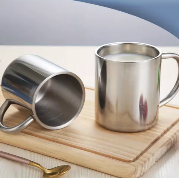 sublimation metal silver mug