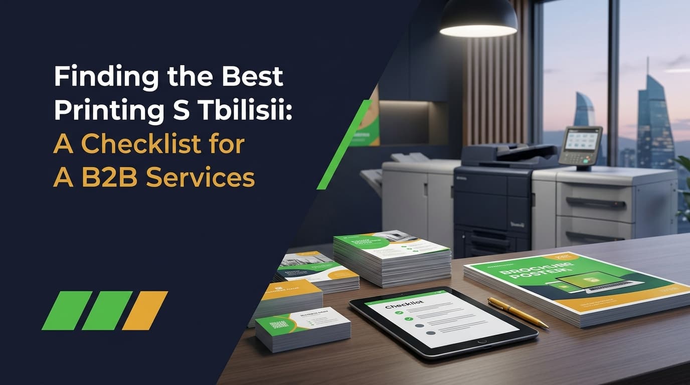 Printing Shop Tbilisi: B2B Checklist for Best Services