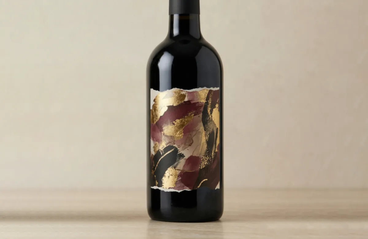 ღვინის ეტიკეტები ძირითადი ეტიკეტი ღვინის ბოთლის მთავარი ეტიკეტი — ლოგო, სახელი, ვინტაჟი, რეგიონი