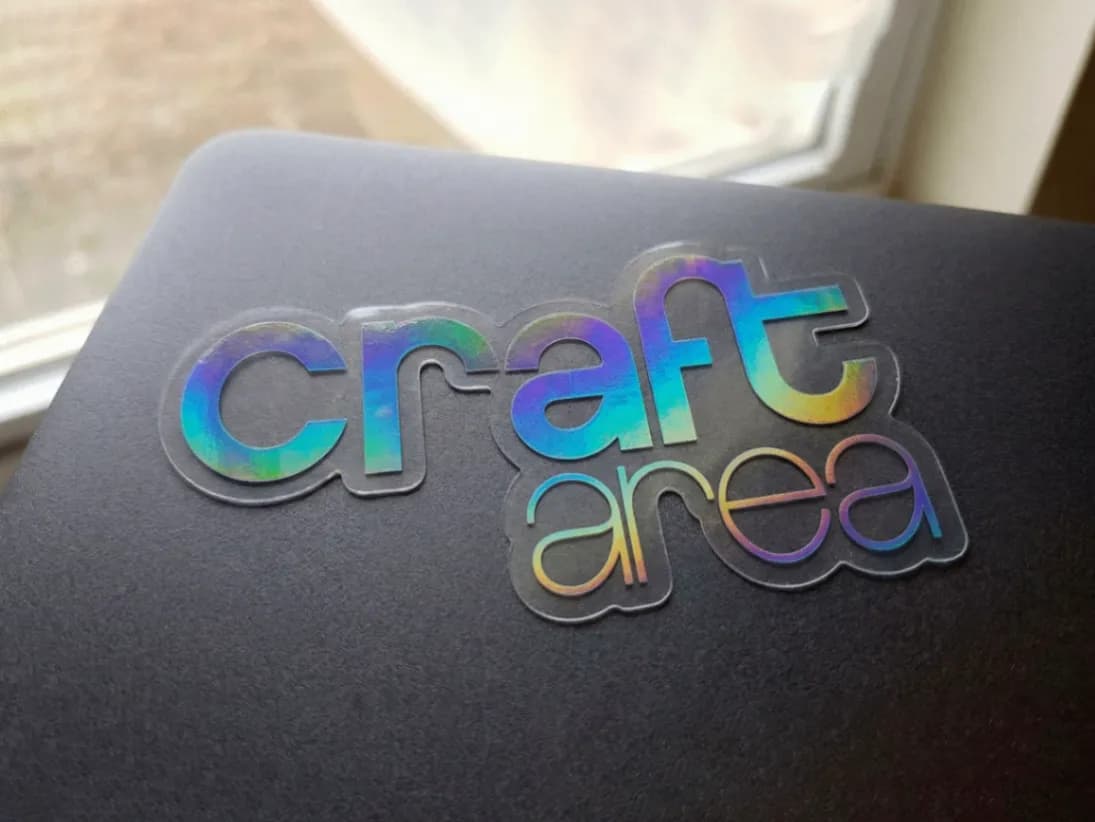 სტიკერები ჰოლოგრაფიული სტიკერი ცისარტყელას ეფექტი — ბრენდინგი, უსაფრთხოება, დეკორი.